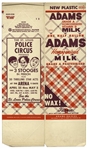 Unused Milk Carton Promoting The 3 Stooges In Person Presented by the St. Louis Police Circus -- Folded, Measures 12.5 x 7.5 -- Very Good Condition